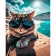 Paint by numbers Strateg PREMIUM Cat on vacation size 40x50 cm (GS983)