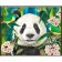 Diamond mosaic Strateg PREMIUM Panda's Paradise size 30x40 cm (HEG86898)