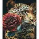 Diamond mosaic Strateg PREMIUM Romantic cheetah size 30x40 cm (HEG88143)