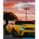 Paint by numbers Strateg PREMIUM Lamborghini at sunset size 40x50 cm (HH021)