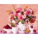 Paint by numbers Strateg PREMIUM Flowers with strawberry size 40x50 cm (HH048)