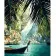 Paint by numbers Strateg PREMIUM A boat in the tropics size 40x50 cm (HH078)