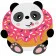 Paint by number Strateg Panda with a donut size 20x20 cm (HH7102)