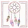 Paint by number Strateg Dream catcher size 20x20 cm (HH7114)