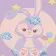 Paint by number Strateg Cute bunny 20x20 cm (HH7120)