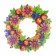 Diamond mosaic Strateg PREMIUM Wreath - Flowers of August hanging size 30x30 cm (HHE13844)