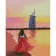 Diamond painting Strateg PREMIUM Walk along the shore in Dubai size 30х40 sm (HX478)