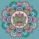 Anti-stress painting set Strateg Mandala with floral ornament, 30x30 cm (JCEE36815)