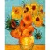  Diamond mosaic Strateg PREMIUM Twelve sunflowers in a vase without a subframe 30x40 cm (JSDF77102)