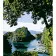 Paint by number Strateg PREMIUM Green oasis with varnish and level 30x40 cm (LY65)