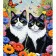 Paint by number Strateg PREMIUM Cats among colors with varnish and level size 30x40 cm (LY72)