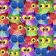 Алмазна мозаїка Strateg ПРЕМІУМ  Графічні сови розміром 30х30 см  (ME13824)