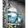 Paint by number Strateg PREMIUM Blue car with varnish size 40х50 cm VA-3607