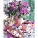 Paint by number Strateg PREMIUM Flowers and marshmallows with varnish size 40х50 cm VA-3618