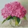 Diamond mosaic Strateg PREMIUM Hydrangea in a vase size 30х30 cm CA-0035