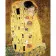 Алмазна мозаїка Strateg ПРЕМІУМ Густав Клімт Поцілунок розміром 40х50 см  (SK73118)