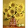 Diamond mosaic Strateg PREMIUM Sunflowers in a clay jug 40x50 cm (SK86005)