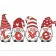 Алмазная мозаика Strateg ПРЕМИУМ Gnomes with love lettering размером 40х50 см (SK86016)