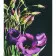 Diamond mosaic Strateg PREMIUM Purple flowers size 40x50 cm (SK88250)