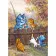 Paint by number Premium Exclusive SS-6382 "Cheerfulness in the yard", 30x40 cm