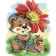 Картина за номерами Медвежа садівник 30х40 см SS-6411