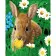 Картина по номерам "Кролик на лужайке" 30х40 см SS-6419