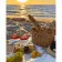 Paint by numbers Strateg PREMIUM Picnic by the sea with varnish size 30х40 sm (SS-6483)