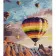 Paint by numbers Strateg PREMIUM Bullets in the sky size 30x40 cm (SS-6555)