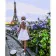 Paint by numbers Strateg PREMIUM Walk in Paris with varnish size 30х40 sm (SS-6561)