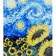 Paint by numbers Strateg PREMIUM Yellow-blue dreamcatchers size 30x40 cm (SS-6571)