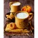 Paint by numbers Strateg PREMIUM Top of milk with varnish size 30х40 sm (SS-6595)