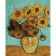 Paint by numbers Strateg PREMIUM Sunflowers with varnish size 30х40 sm (SS-6603)