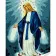 Картина по номерам Strateg ПРЕМИУМ Дева Мария с лаком и уровнем размером 30х40 см (SS1017)