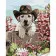 Paint by number Strateg PREMIUM Dog on guard with varnish and level 30x40 cm (SS1024)