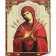 Картина по номерам Strateg ПРЕМИУМ Семистрельная икона Божией Матери с лаком и уровнем размером 30х40 см (SS1097)