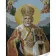 Картина за номерами Strateg ПРЕМІУМ Святий Миколай з лаком та з рівнем розміром 30х40 см (SS1112)