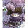 Paint by number Strateg PREMIUM Lilac basket with varnish and level 30x40 cm (SS1113)