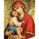 Paint by number Strateg PREMIUM Don icon of the Mother of God with varnish and level 30x40 cm (SS1115)