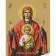 Картина по номерам Strateg ПРЕМИУМ Икона Знамение Божией Матери с лаком и уровнем размером 30х40 см (SS1137)