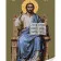 Картина по номерам Strateg ПРЕМИУМ Икона Спаситель на троне с лаком и уровнем размером 30х40 см (SS1141)