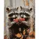 Paint by numbers Strateg PREMIUM Raccoons size 30x40 cm (SS1219)