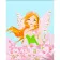 Paint by number Strateg PREMIUM Fairy in pink quotas with varnish size 30x40 cm (SS6699)