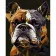 Paint by number Strateg PREMIUM Serious French bulldog with varnish size 30x40 cm (SS6741)