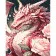 Paint by number Strateg PREMIUM Flower dragon with varnish size 30x40 cm (SS6743)