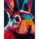Картина за номерами Strateg ПРЕМІУМ Кольоровий кролик з лаком розміром 30х40 см (SS6748)