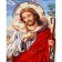 Paint by number Strateg PREMIUM Christ with varnish size 30x40 cm (SS6749)