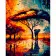 Paint by number Strateg PREMIUM Color of Africa with varnish size 30x40 cm (SS6754)