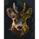 Картина за номерами Strateg ПРЕМІУМ Молодий олень з лаком розміром 30х40 см (SS6810)