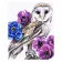 Картина за номерами Акварельна сова з квітами 30х40 см SV-0010
