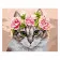 Paint by number SV-0083 "Cat in a wreath", 30x40 cm